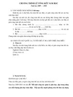 Chương trình Lễ tổng kết năm học 2009-2010