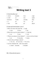 writing test 3