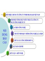 THIẾT KẾ HỆ THỐNG SỬ LÝ  NƯỚC THẢI CÔNG TY TNHH MK SUGAR VIỆT NAM