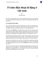 15 năm điện thoại di động ở việt nam