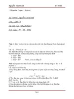 BÀI TẬP Xử lý tín hiệu số Nguyễn Văn Chinh