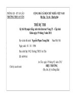 Thẻ dự thi tiếng anh vòng 25