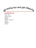 Bồi dưỡng học sinh giỏi tiếng anh