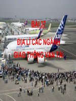 Địa lý các ngành giao thông vận tải