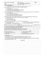 KIỂM TRA 1 TIẾT GDCD8 - TIẾT 26