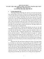 MỘT SỐ GIẢI PHÁP TỔ CHỨC THỰC HIỆN PHONG TRÀO “XÂY DỰNG TRƯỜNG HỌC THÂN THIỆN,HỌC SINH TÍCH CỰC” TẠI TRƯỜNG TIỂU HỌC HIỆP PHƯỚC