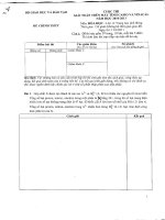 Đề casio môn Hóa học THPT 2011