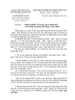 Số: 33/SGD&ĐT- GDTH V/v Ban hành tiêu chí trường học Xanh – Sạch – Đẹp & An Toàn mức độ 1 và mức độ 2