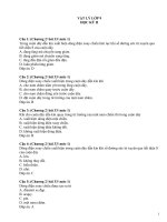 Đề cương ôn thi học kỳ II môn Lý 9