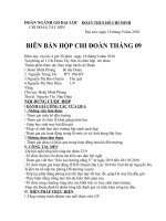 Biên bản chi đoàn