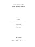 voices in the Shadow of Independence  Vietnamese Opinion on Some National Issues in the Period of 1979–1986