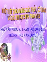 Chuyên đề ngữ văn 9- tháng 10