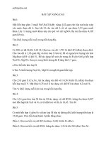 BÀI TẬP NÂNG CAO HÓA HỌC 10