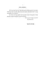 luận văn thạc sĩ thương mại Hoàn thiện quản trị Marketing bán lẻ của công ty TNHH một thành viên thực phẩm Hà Nội trên địa bàn thành phố Hà Nội