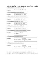 CT tính nhanh số đồng phân
