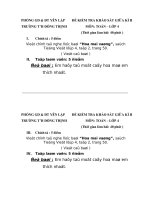 Đề kiểm tra giữa kì II- Tiếng việt