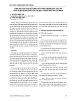 ỨNG XỬ CỦA CỌC BÊ TÔNG CỐT THÉP TRONG KẾT CẤU KÈ  BẢO VỆ BỜ SÔNG KHU VỰC QUẬN 2 THÀNH PHỐ HỒ CHÍ MINH