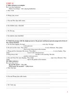 Bài tập tự luận tiếng Anh lớp 6 (Bài 12 - 16)