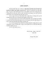 luận văn khoa marketing  Giải pháp marketing thu hút khách nội địa đến với khách sạn Golden Cyclo Hà Nội