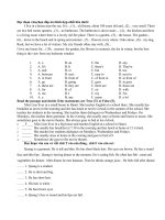 Bài tập tiếng Anh lớp 6 (Đọc hiểu)