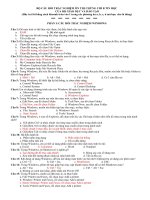 Bộ đề thi tin học chứng chỉ  A chuẩn