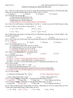 bai tap trac nghiẹm cac dịnh luat bao toan co dap an