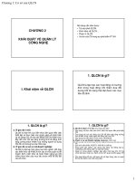 Slide môn quản lý công nghệ: Chương 2: Khái quát về quản lý công nghệ