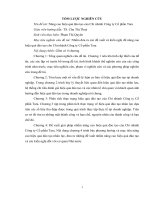 luận văn khoa quản trị doanh nghiệp Nâng cao hiệu quả đào tạo của Chi nhánh Công ty Cổ phần Tara