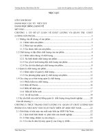 Phân tích & một số giải pháp hoàn thiện quản lý chất lượng sản phẩm máy biến áp tại công ty TNHH ABB Việt Nam