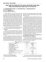 TÍNH TOÁN TẢI TRỌNG GIÓ TÁC DỤNG LÊN HỆ MẶT DỰNG KÍNH THEO TIÊU CHUẨN VIỆT NAM, HOA KỲ VÀ CHÂU ÂU