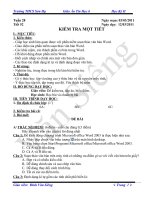 Đề kiểm tra Tin hoc 6