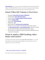 Giant Video Kit 2 functions review and limited discount