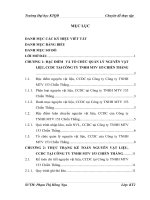 Hoàn thiện Kế toán nguyên vật liệu và công cụ dụng cụ tại Công ty trách nhiệm hữu hạn một thành viên 153 Chiến Thắng (Nhà máy Z-153)