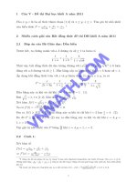 Nhiều cách giải câu BDT đại học khối a năm 2011