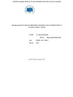 PHÂN TÍCH BÁO CÁO TÀI CHÍNH CÔNG TY GỖ ĐỨC THÀNH