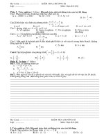 Tiết 56-Kiểm tra chương 3