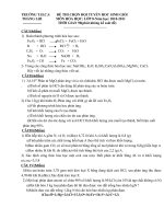 ĐỀ THI CHỌN ĐỘI TUYỂN HSG HÓA 8