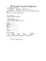 de thi chon hsg mon anh - cuc ki hot