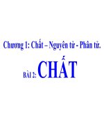 Giáo án thao giảng bồi dưỡng thi giáo viên hoá học 8 bài Chất (12)