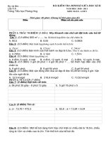 ĐỀ THI GIỮA HK2 - TOÁN 5 - NĂM HỌC 2010 - 2011