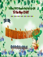 Tiết 100 VIẾT ĐOẠN VĂN TRÌNH BÀY LUẬN ĐIỂM