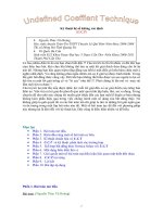 PP UCT trong chứng minh BDT