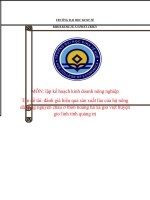 đánh giá hiệu quả sản xuất lúa của hộ nông dân ông nguyến châu tại thôn hoàng hà xã gio việt huyện gio linh  tỉnh quảng trị