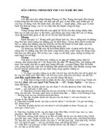 Dan chương trinh văn nghê