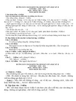 HƯỚNG DẪN CHẤM KT GIỮA HKII LỚP 2