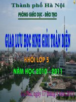 RUNG CHUONG VANG  LOP 5  TP HAI DUONG