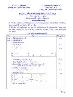 đáp án thi kscl giữa HK2 năm học 2010 - 2011