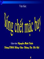 SỐNG CHẾT MẶC BAY ( tiết 2)