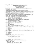 Đề thi giữa kì 2 - lớp 2