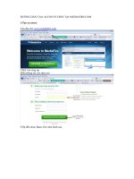 Hướng dẫn tạo tại khoản trên: Media fire